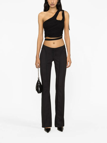 Draped Cropped Top