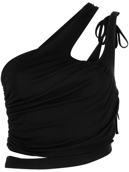 Draped Cropped Top