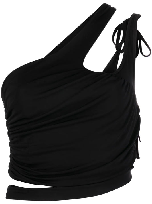 Draped Cropped Top