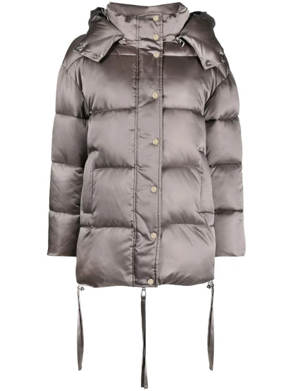 Satin-Finish Padded Coat