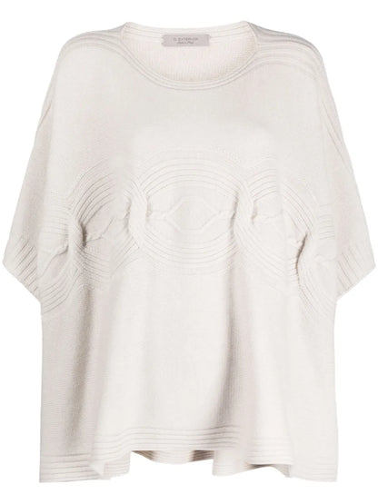 Fine-Knitted Kaftan Jumper