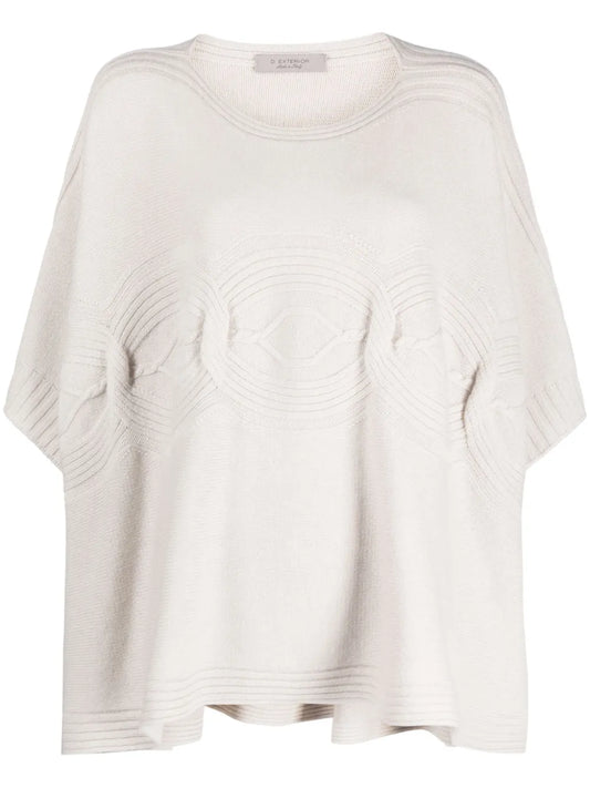 Fine-Knitted Kaftan Jumper