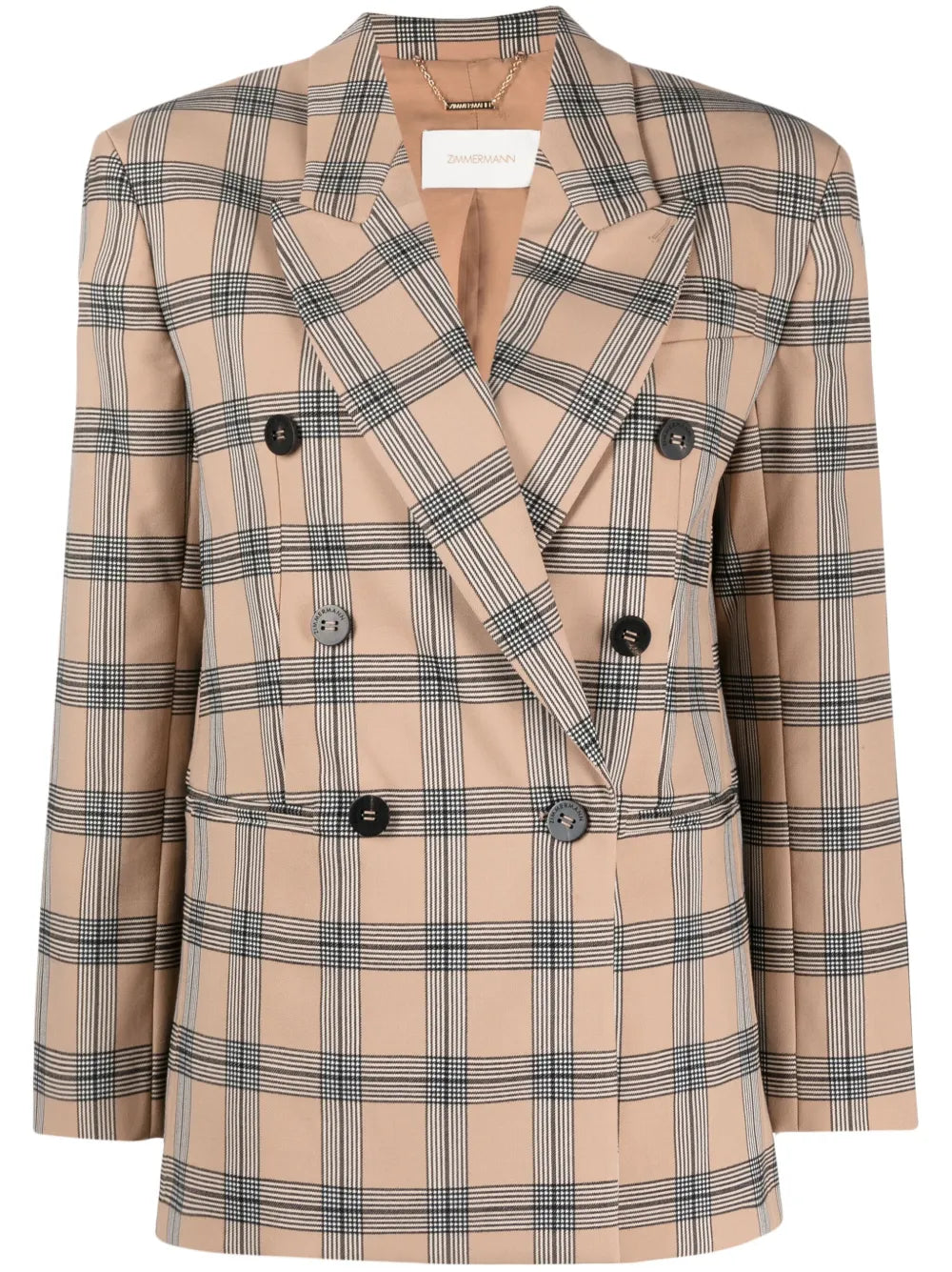 Luminosity Checked Double-Breasted Blazer
