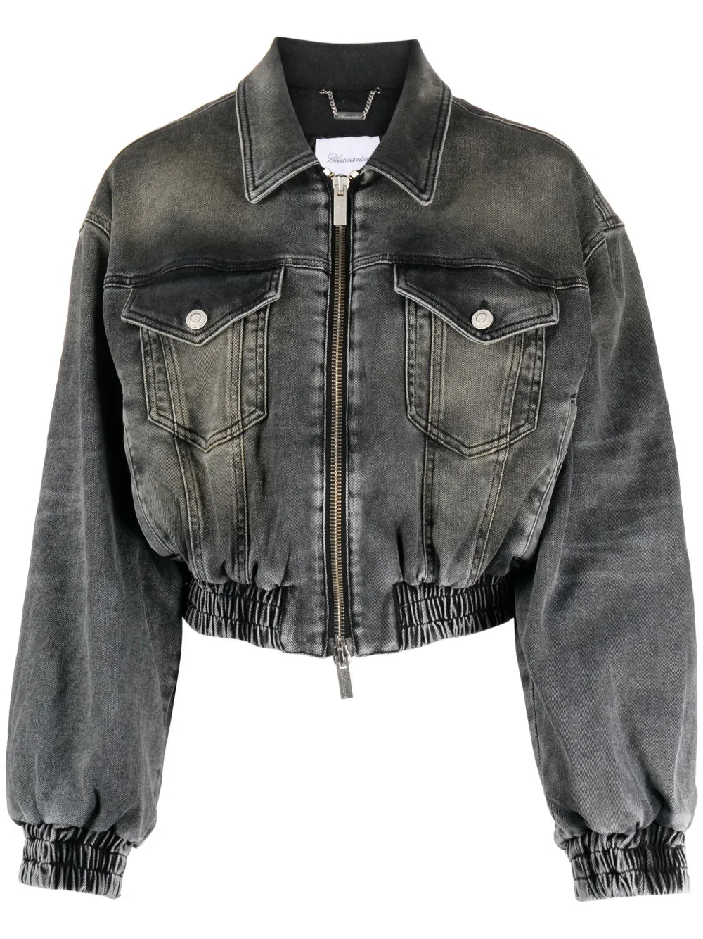 Logo-Embroidered Cotton Denim Jacket
