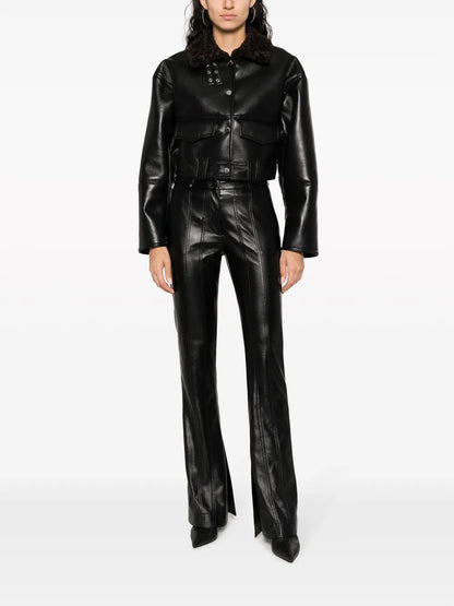 Cropped Leather Jacket