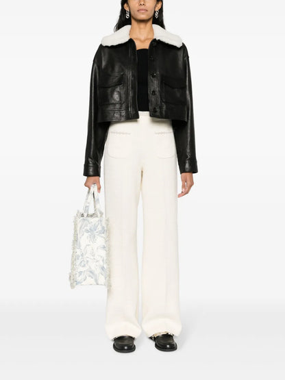 Embellished Tweed Trousers