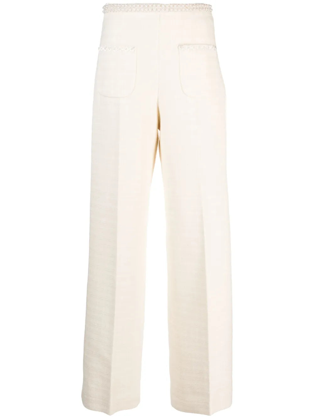 Embellished Tweed Trousers