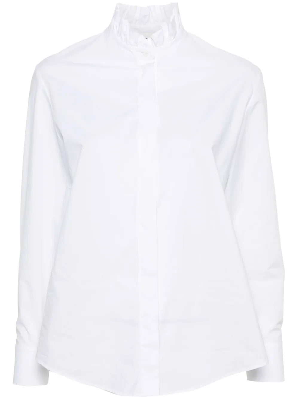 Ruffled-Collar Shirt