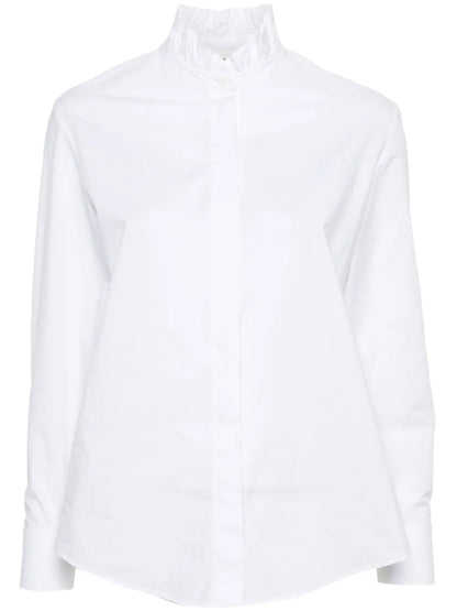 Ruffled-Collar Shirt