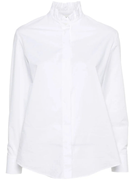 Ruffled-Collar Shirt