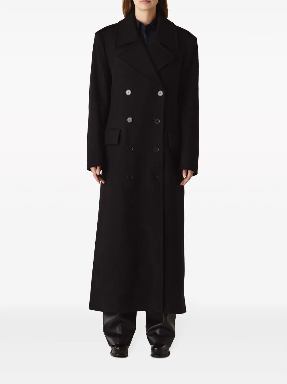 Double-Breasted Wool Coat