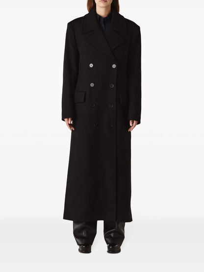 Double-Breasted Wool Coat