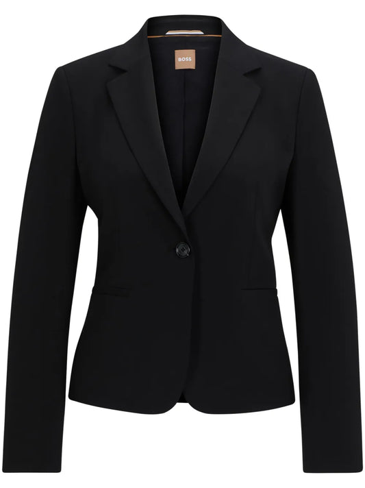 Single-Breasted Notch-Lapels Blazer