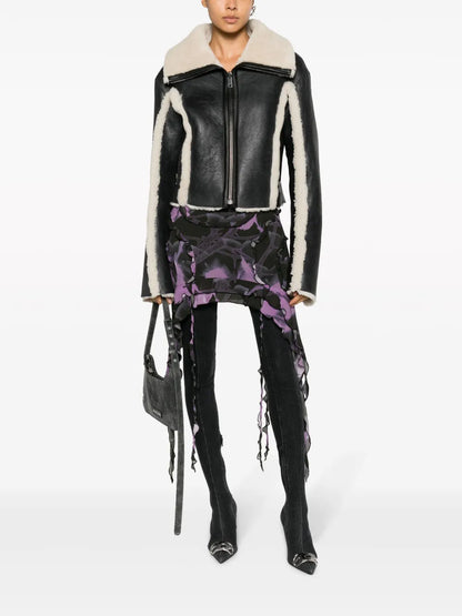 L-Kriti Faux-Fur Leather Jacket