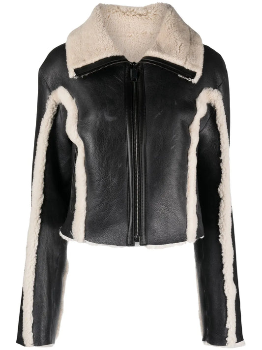 L-Kriti Faux-Fur Leather Jacket