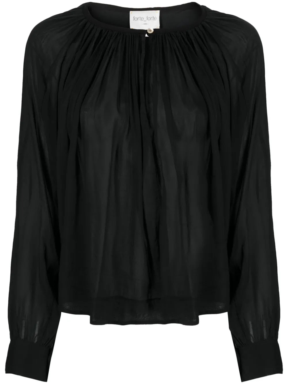 Gathered Voile Blouse