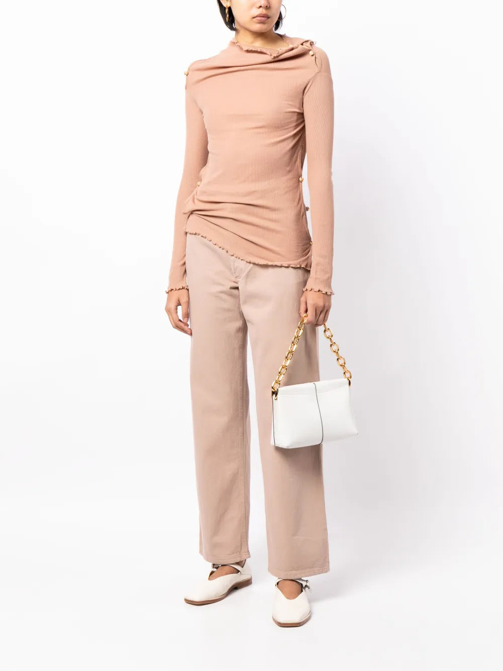Tav Bead-Embellished Ribbed-Knit Jumper