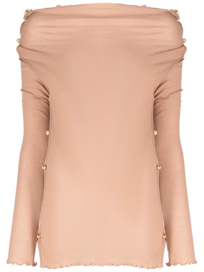 Tav Bead-Embellished Ribbed-Knit Jumper