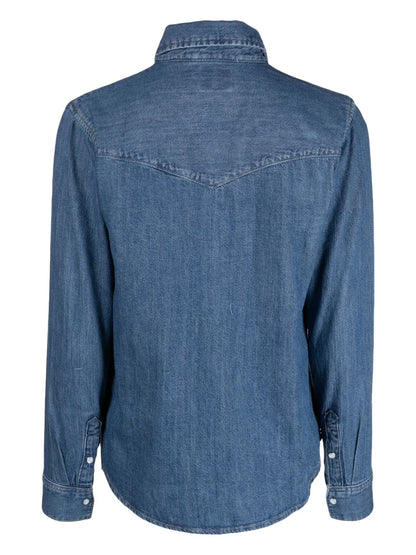 Long-Sleeve Denim Shirt
