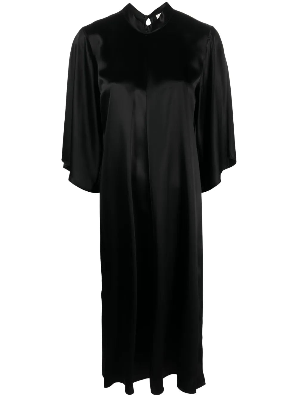 Satin Shift Midi Dress