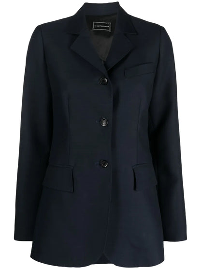 Single-Breasted Notched Blazer