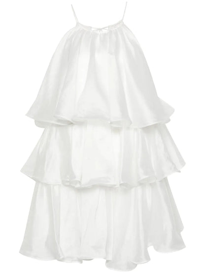Halterneck Tiered Minidress