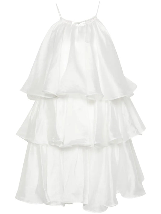 Halterneck Tiered Minidress