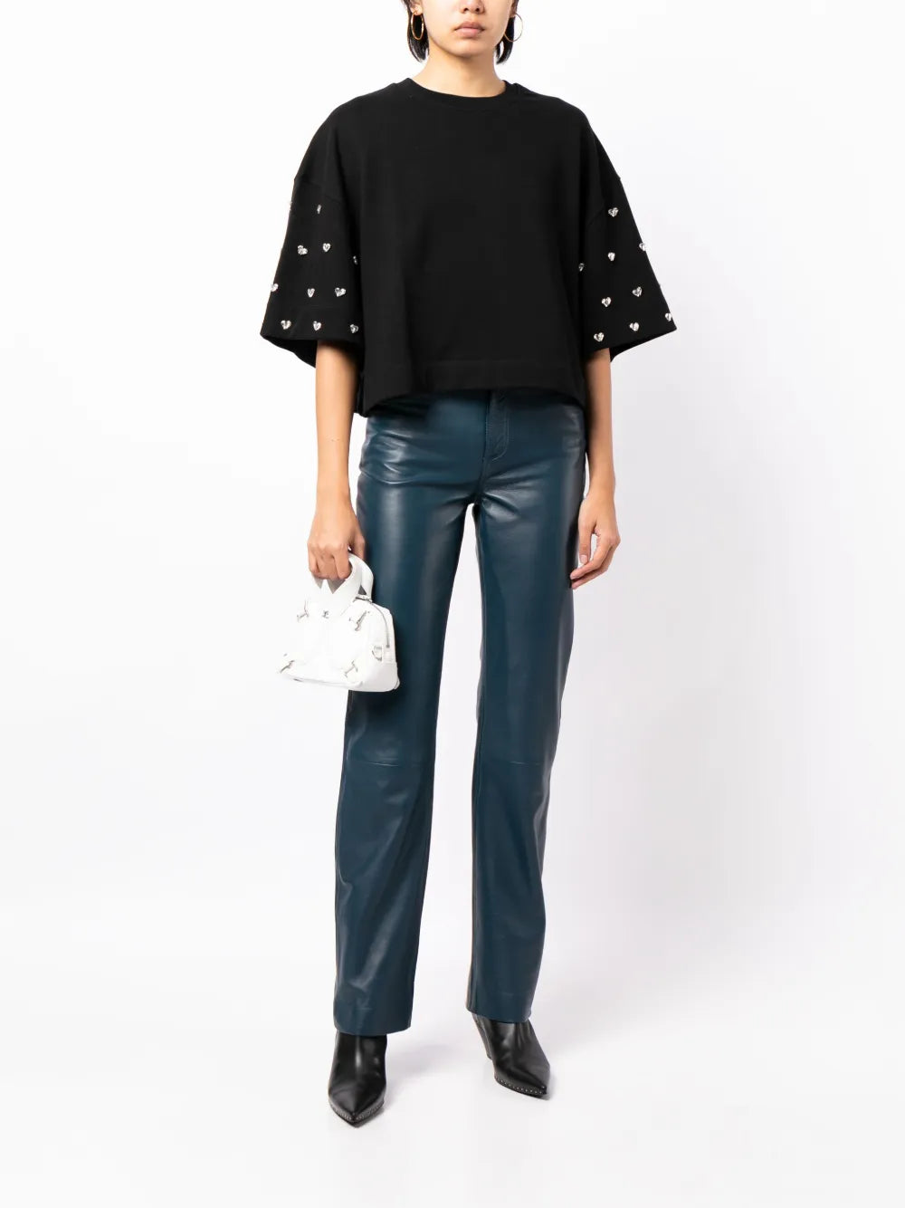 Etui Rhinestone-Embellished Sweatshirt