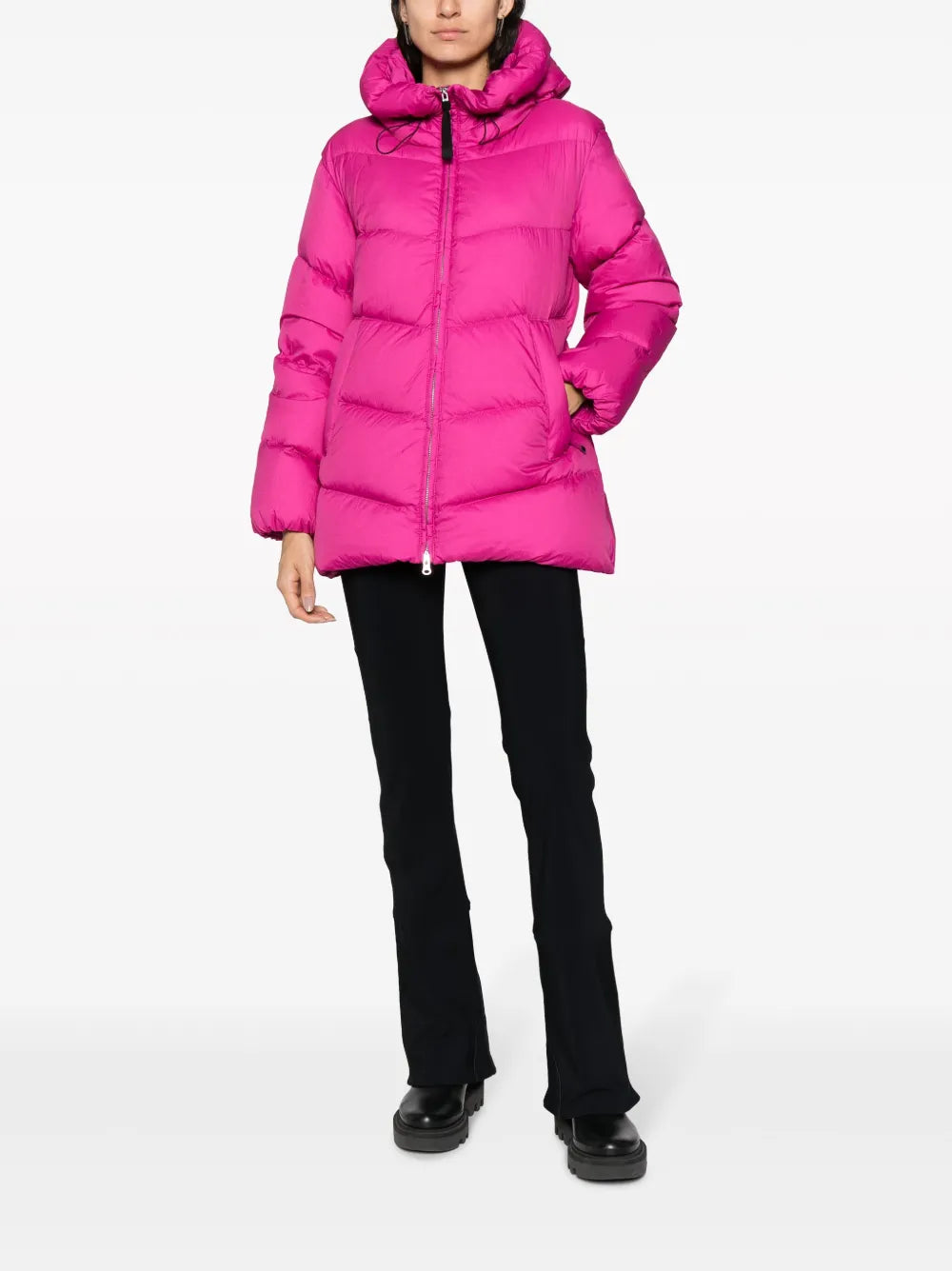 High-Waist Flared Trousers