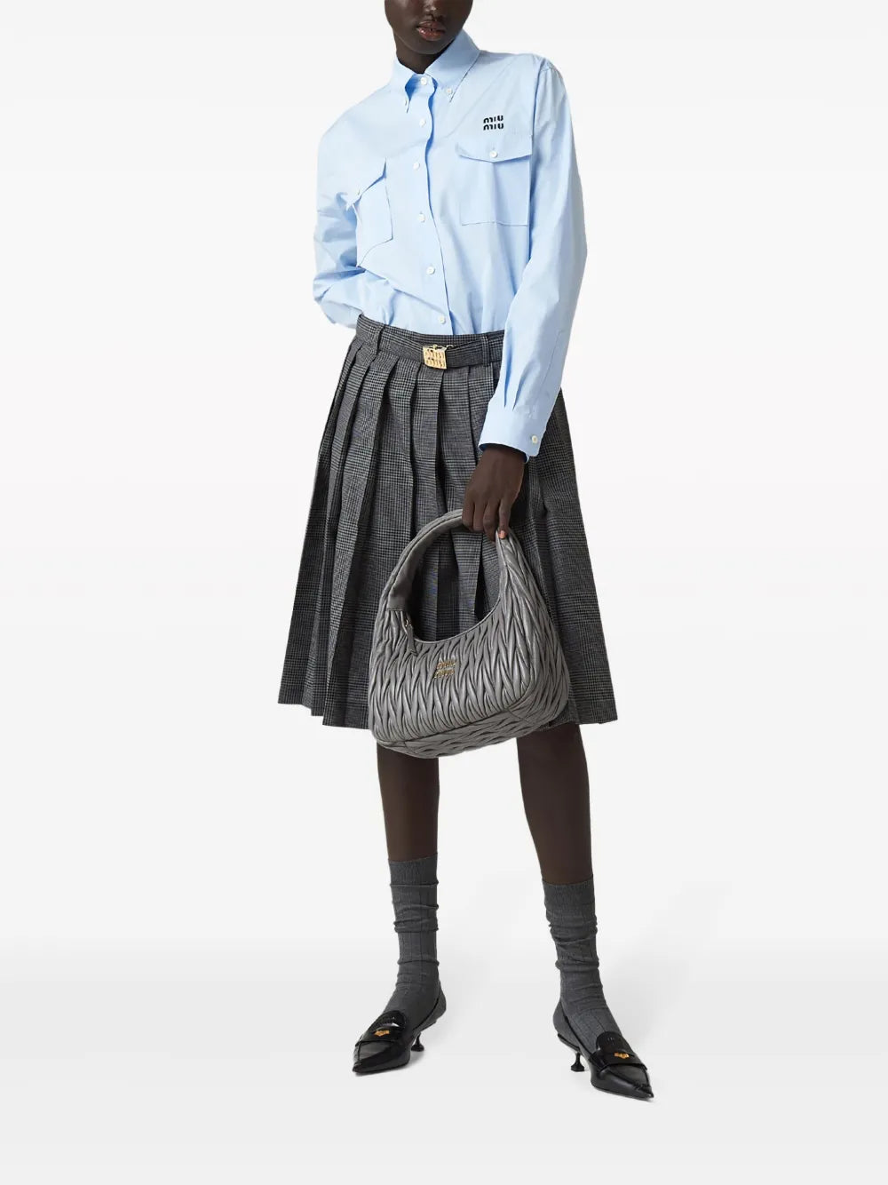 Logo-Embroidered Flap-Pocket Shirt