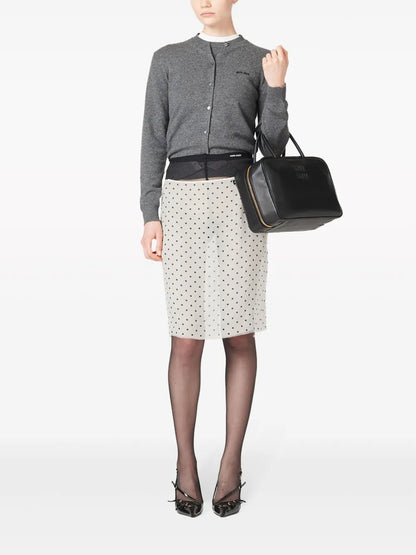 Logo-Intarsia Cashmere Top