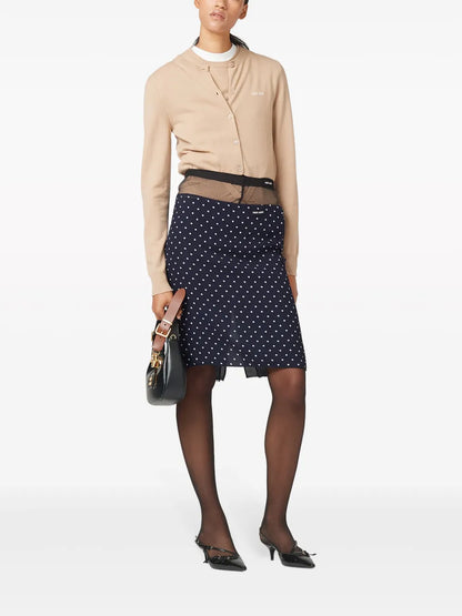 Logo-Intarsia Cashmere Top
