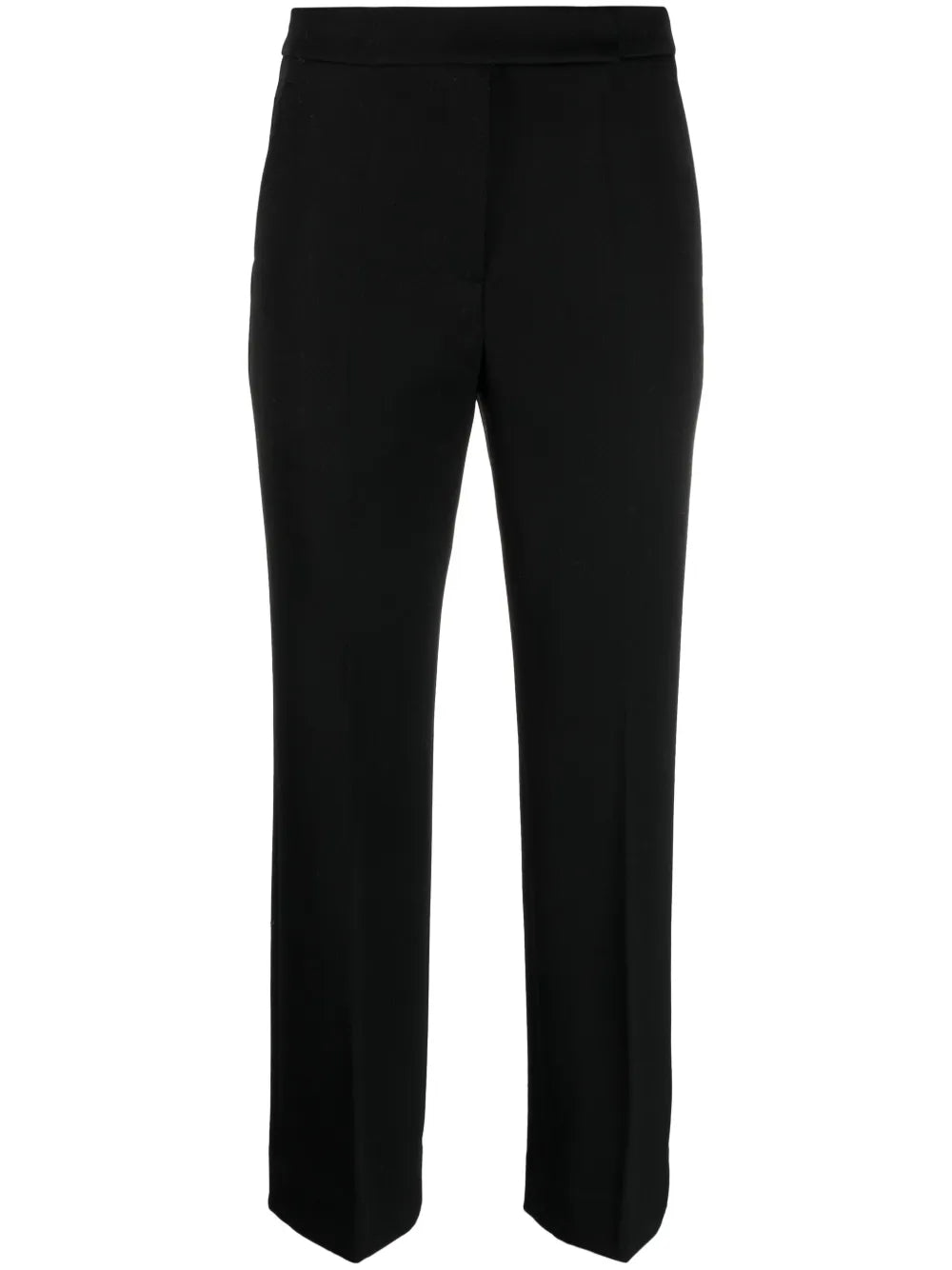 Cropped Wool Tailored Trousers