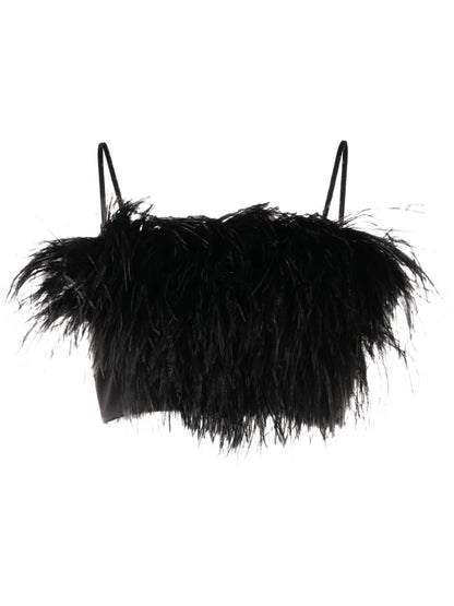 Boheme Feather Satin Top