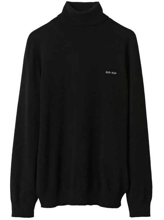 Roll-Neck Wool Jumper