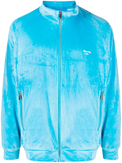Brushed-Finish Zip-Up Jacket
