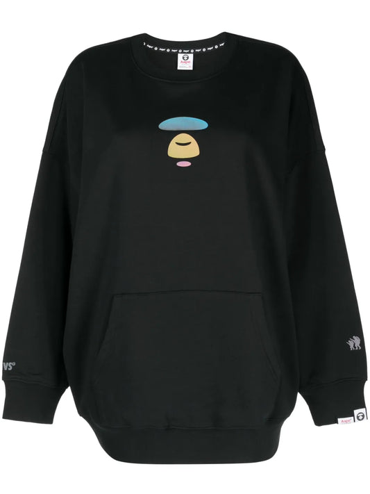 Logo-Patch Cotton Sweatshirt