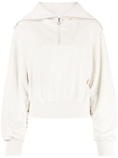 Logo-Patch Half-Zip Sweatshirt