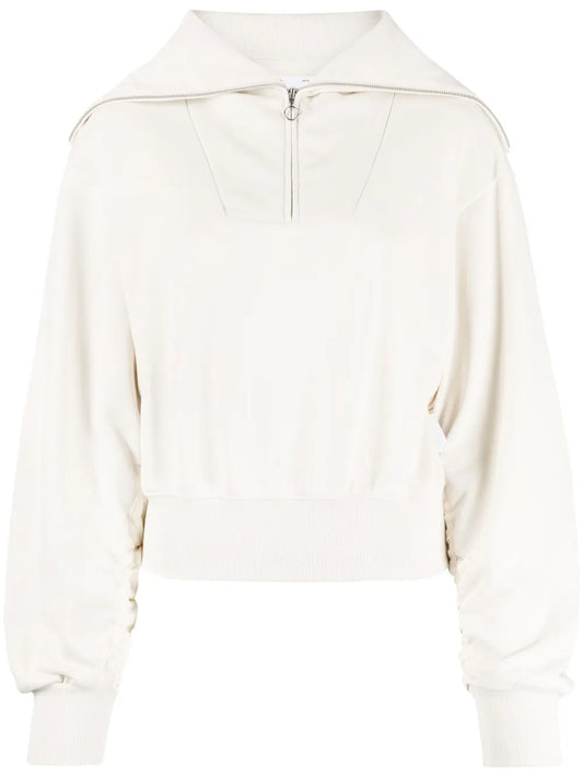 Logo-Patch Half-Zip Sweatshirt