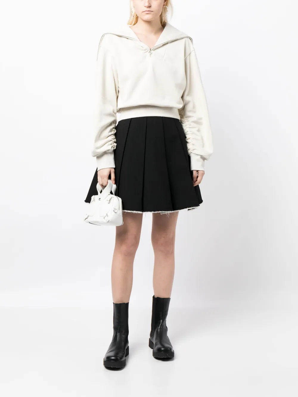 Logo-Patch Half-Zip Sweatshirt
