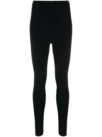 Perforated High-Waist Leggings