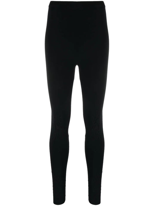 Perforated High-Waist Leggings