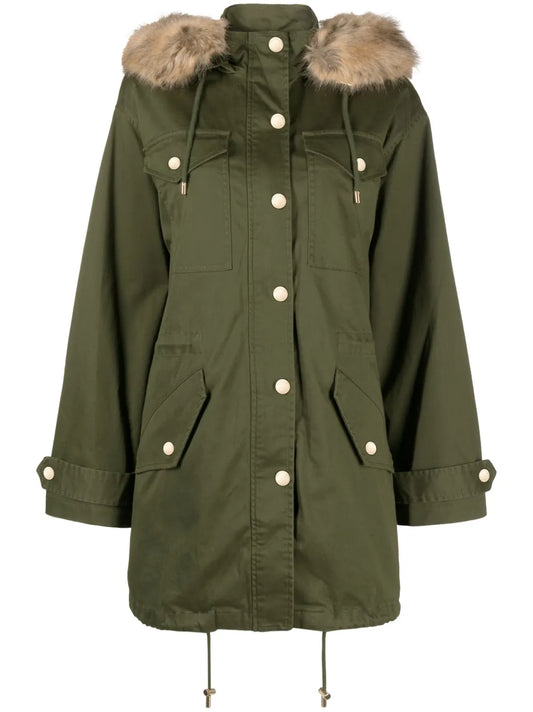 Faux Fur-Trim Parka