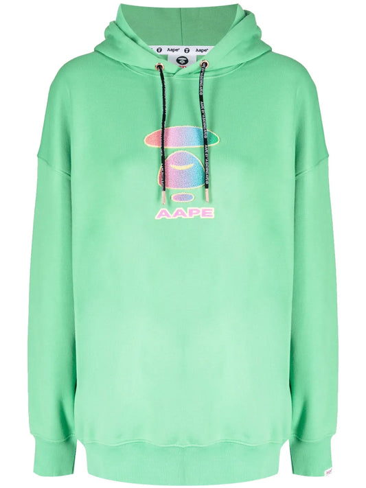 Logo-Print Drawstring Hoodie