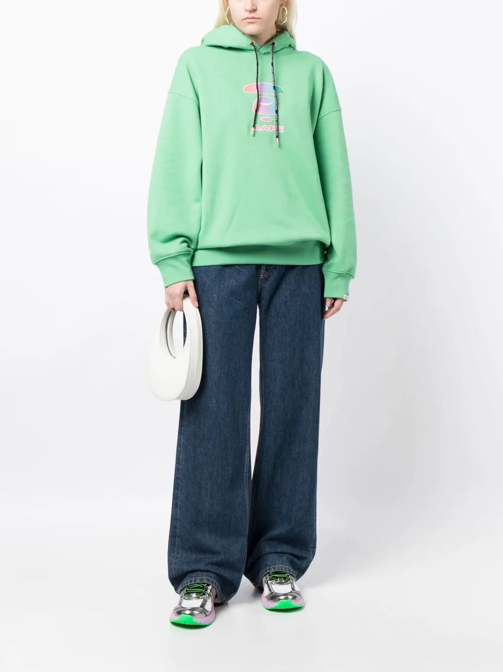 Logo-Print Drawstring Hoodie