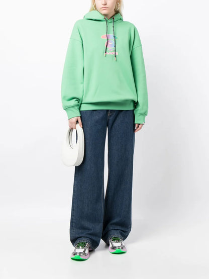 Logo-Print Drawstring Hoodie
