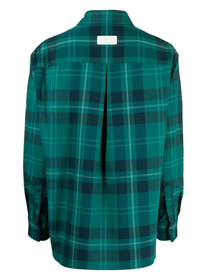 Logo-Embroidered Checkd Shirt