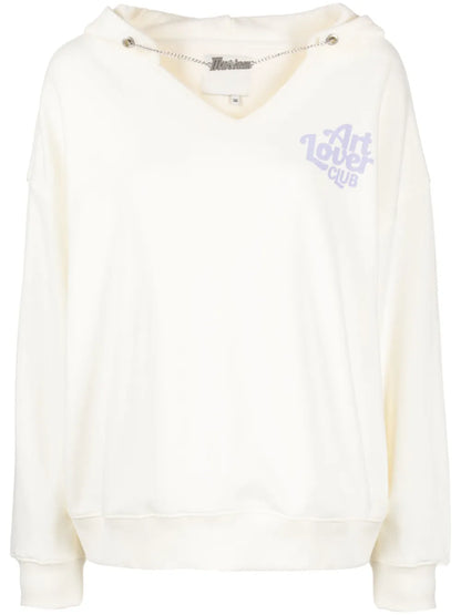 Logo-Print Jersey Hoodie