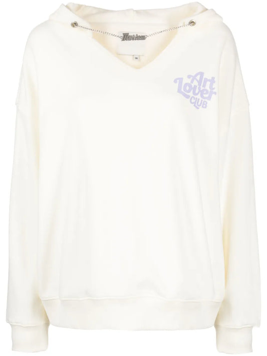 Logo-Print Jersey Hoodie