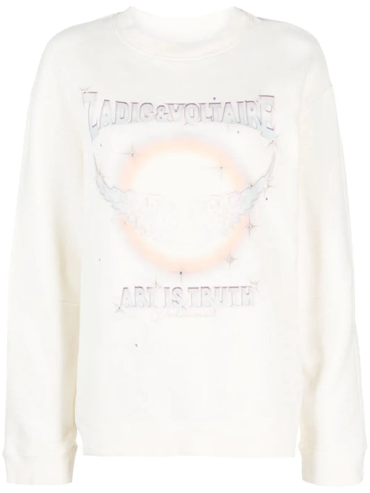 Logo-Print Jersey Sweatshirt